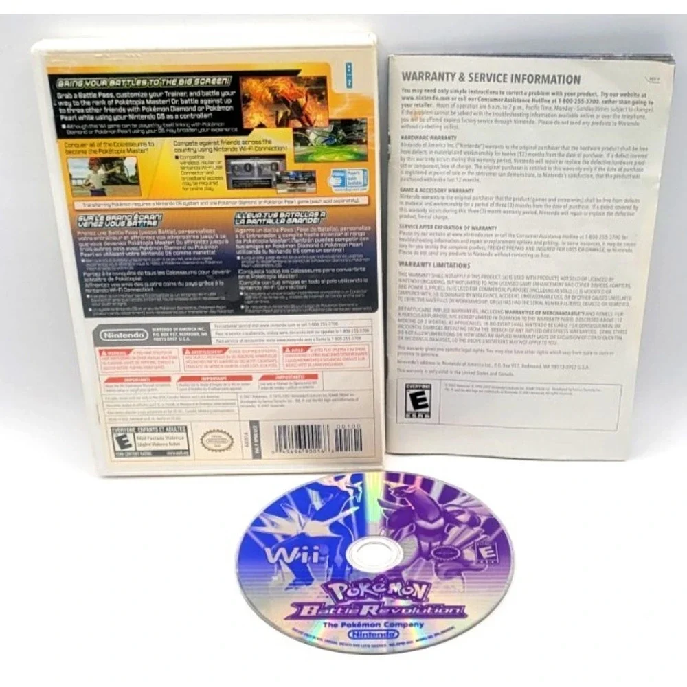Pokemon Battle Revolution (Nintendo Wii, 2007) CIB COMPLETE IN‎ BOX *READ*